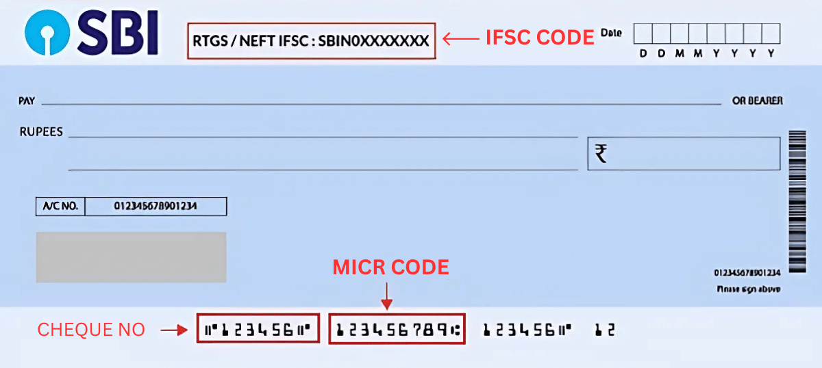 state bank of India check